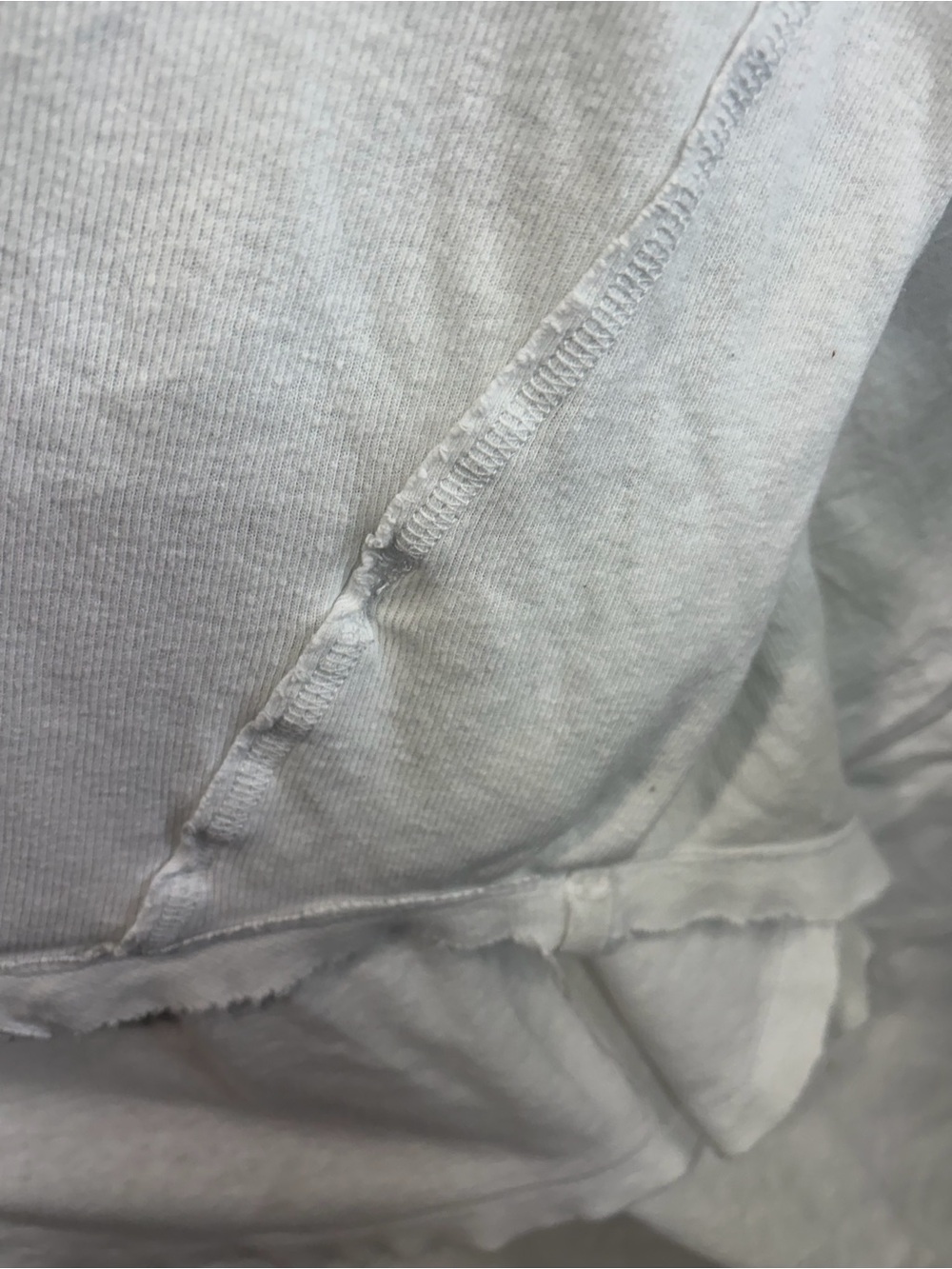 We the Free Relaxed White Long-Sleeve Henley Top - Picture 3 of 7